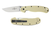 Ontario Rat 1 D2 Linerlock Tan 8867TN